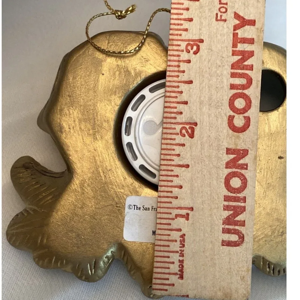 VTG Y2K San Francisco Music Box‎ Co Christmas Cherub Angel Ornament Silent Night
